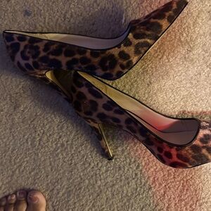 Nine West Leopard Print Heels